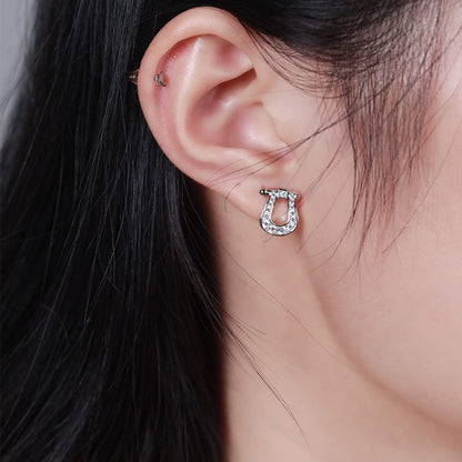 Rockyu ピアス レディース シルバー925 シンプル フープピアス リング 鏡面仕上げ 金属アレルギー対応