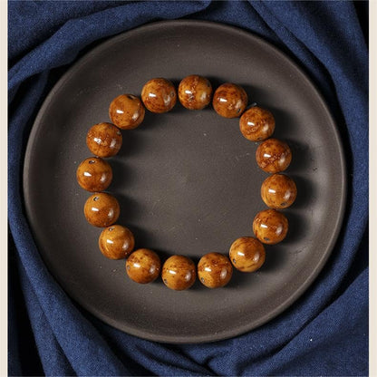 ブレスレット レディース ブラウン 菩提子ブレスレット メンズ 天然菩提子 紫金鼠 おしゃれ 数珠腕輪 ビーズ 吉祥 健康 お守り 男女兼用 アクセサリー 記念日 誕生日 プレゼント