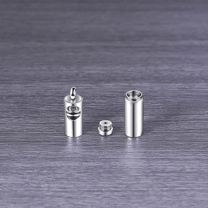 Rockyu 香水瓶ネックレス ステンレス製 12星座デザイン アロマ＆メモリアルペンダント 男女兼用