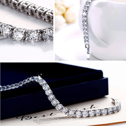 Rockyu レディース テニスブレスレット 5Aジルコニア 豪華バングル ギフトに最適