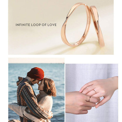 Rockyu シンプルクロスデザイン リング レディース ピンクゴールド＆シルバー 18Kメッキ フリーサイズ