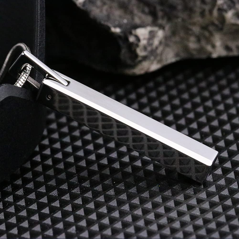 Rockyu タングステンスティックネックレス メンズ ステンレスチェーン 金属アレルギー対応