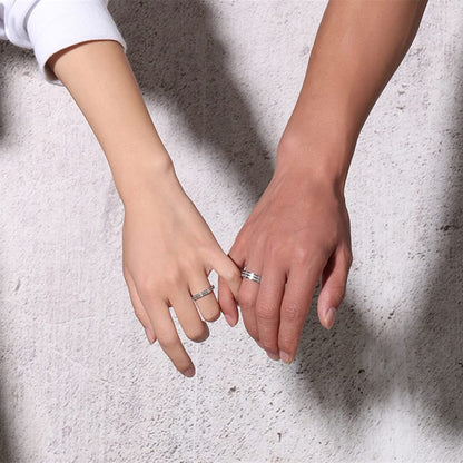 Rockyu ペアリング ステンレス シンプル 指輪 男女兼用 3mm/5mm 選べるサイズ