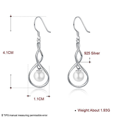 Rockyu ピアス レディース シルバー925 フック パール ひょうたんデザイン 真珠