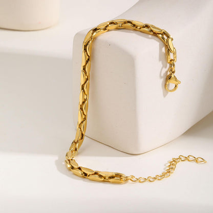 ペアチェーンブレスレット｜ステンレス製 メンズ＆レディース｜シルバー＆ゴールド お揃いギフト