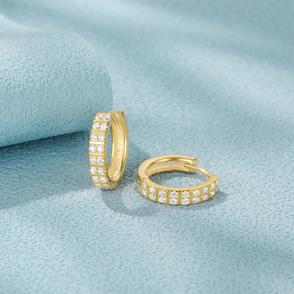 [Rockyu] ピアス レディース 18金 ブランド ゴールド シルバー925 ジルコニア リングピアス つけっぱなし 純銀製 金属アレルギー対応 フープピアス 小さめ 18k 両耳用 母の日 誕生日 プレゼント アクセサリー