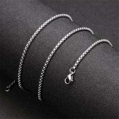 Rockyu ネックレス メンズ チタン 八卦メダル ペンダント 18K ゴールド刻印風 ニューヨークスタイル