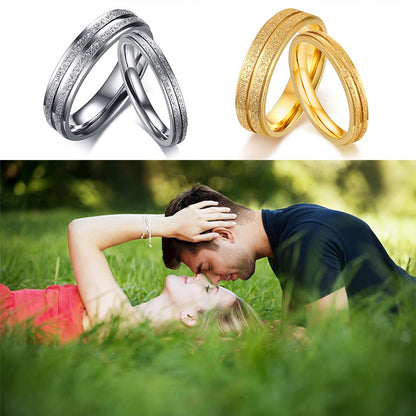 Rockyu ペアリング ステンレス シンプル 指輪 男女兼用 3mm/5mm 選べるサイズ