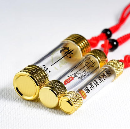 Rockyu メモリアルネックレス 遺骨入れ メンズ レディース ゴールド シルバー ガラス管 ペンダント アロマ対応