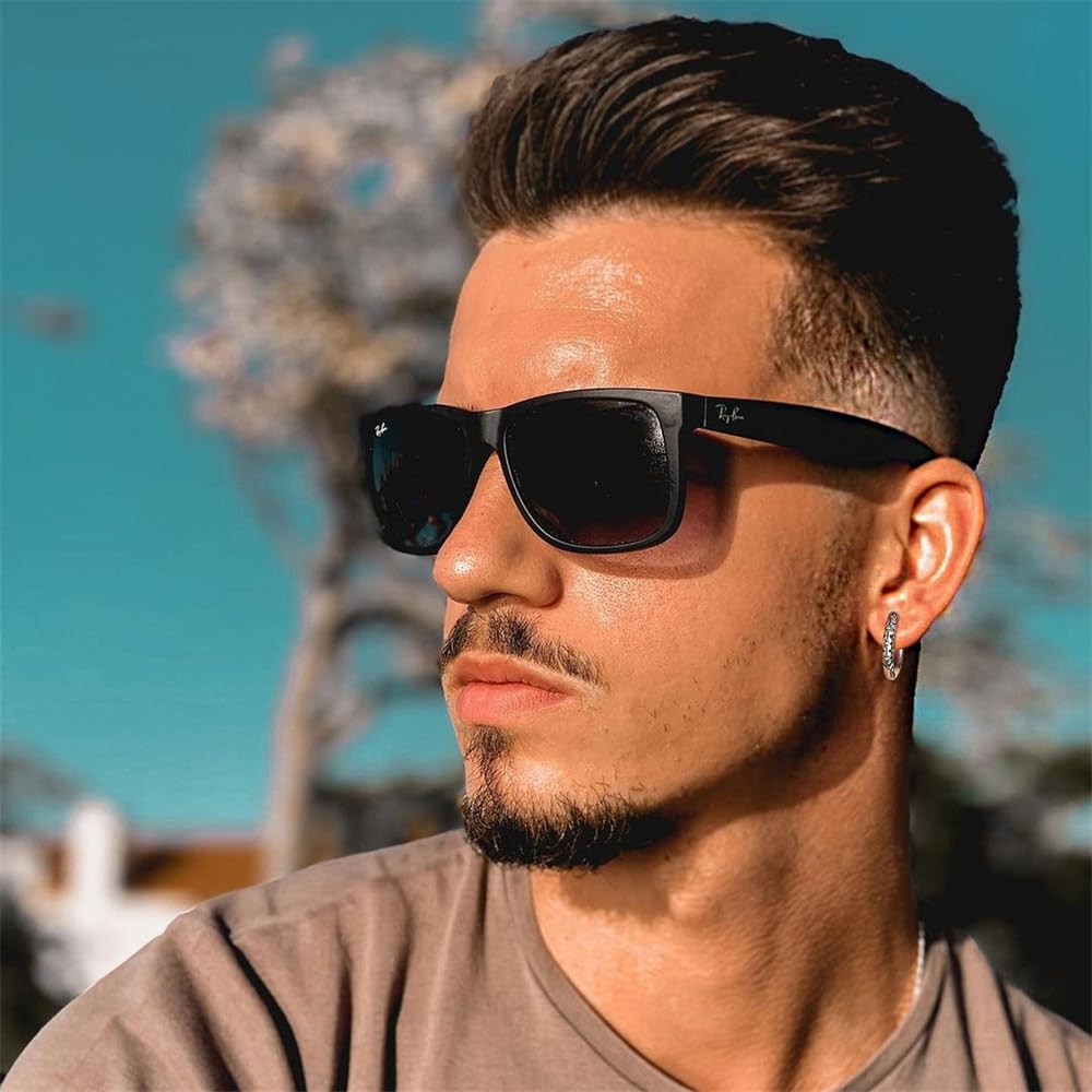 Rockyu メンズ フープピアス 雛菊モチーフ シルバー ステンレス 金属アレルギー対応 片耳用