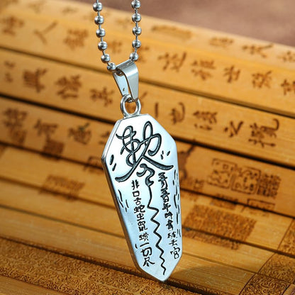 Rockyu ネックレス メンズ チタン 八卦メダル ペンダント 18K ゴールド刻印風 ニューヨークスタイル