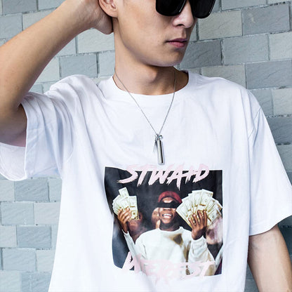 Rockyu メンズネックレス チタン製 シルバー メモリアル 遺骨ペンダント 円筒デザイン 500mmチェーン