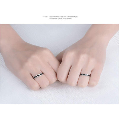 Rockyu ペアリング フリーサイズ 指輪 メンズ 十字架 レディース リング クロス 2個セット シンプル ステンレス 銀色