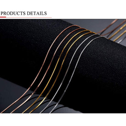 Rockyu ネックレス チェーン シルバー925 ベネチアンチェーン 細め ネックレス レディース メンズ 男女兼用 シルバー