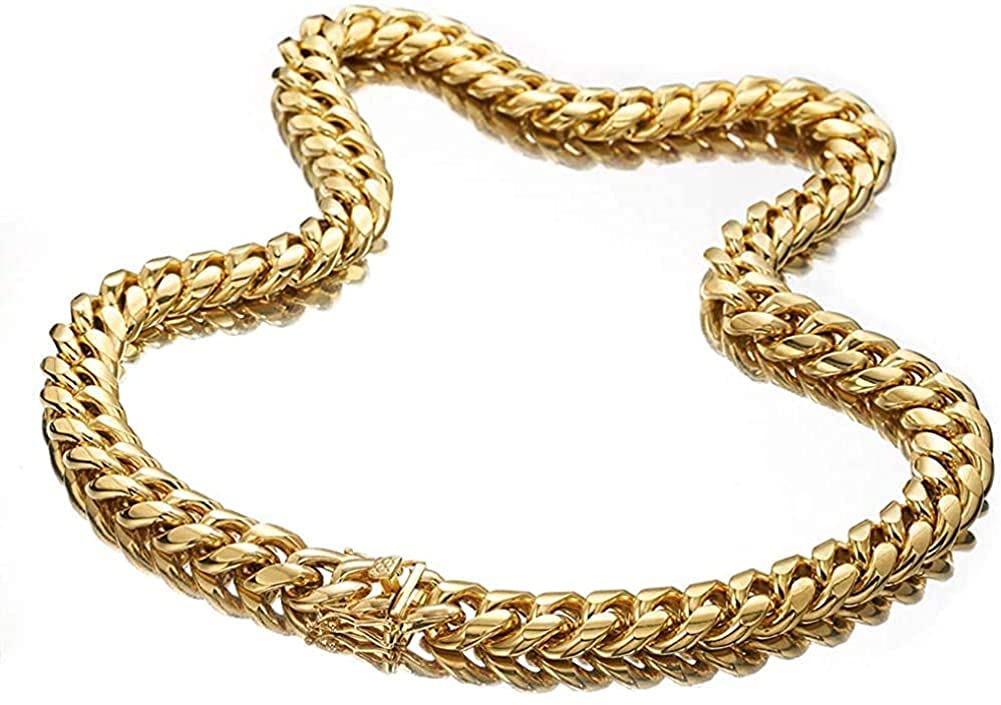 Rockyu 喜平チェーン ネックレス メンズ｜選べる太さ＆長さ シルバー＆ゴールド