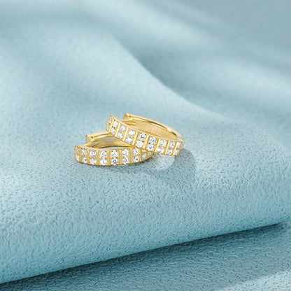 [Rockyu] ピアス レディース 18金 ブランド ゴールド シルバー925 ジルコニア リングピアス つけっぱなし 純銀製 金属アレルギー対応 フープピアス 小さめ 18k 両耳用 母の日 誕生日 プレゼント アクセサリー