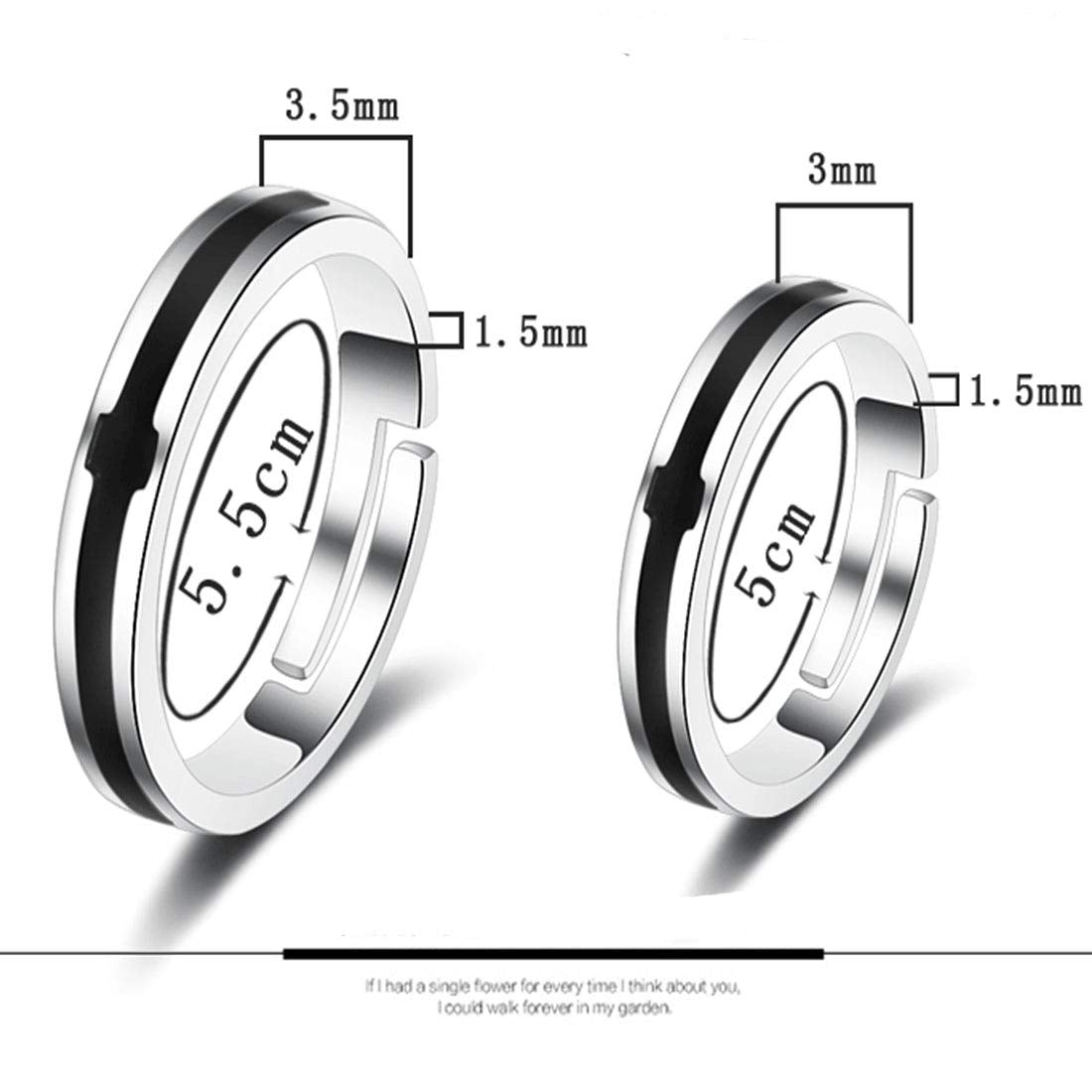 Rockyu ペアリング フリーサイズ 指輪 メンズ 十字架 レディース リング クロス 2個セット シンプル ステンレス 銀色