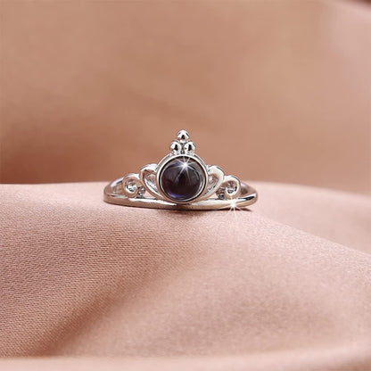 Rockyu 指輪 レディース ピンクゴールド シンプル フリーサイズ リング ルーペ付き