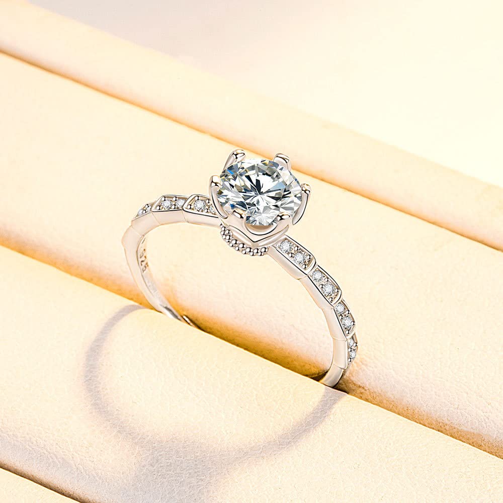 レディース 指輪 フリーサイズ 可愛いジルコニアリング 4デザイン展開 キラキラ大粒シルバーリング