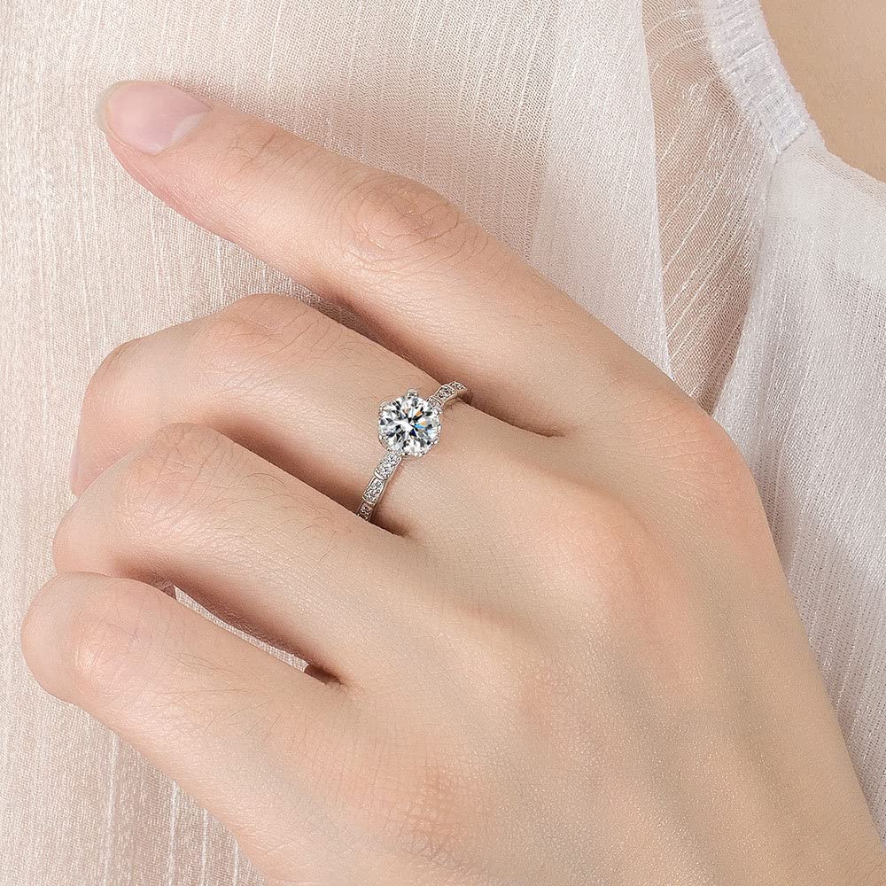 レディース 指輪 フリーサイズ 可愛いジルコニアリング 4デザイン展開 キラキラ大粒シルバーリング