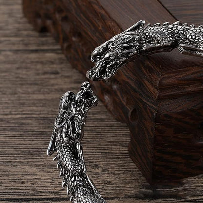 Rockyu 貔貅バングル シルバー開運ブレスレット 男女兼用 厄除け守護アクセサリー