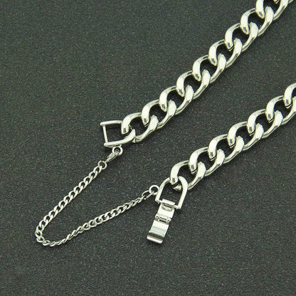 Rockyu ブレスレット メンズ 喜平チェーン シルバー ステンレス 太め 幅10mm