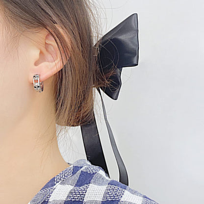 Rockyu ステンレススカルフープピアス メンズ レディース