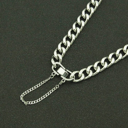 Rockyu ブレスレット メンズ 喜平チェーン シルバー ステンレス 太め 幅10mm