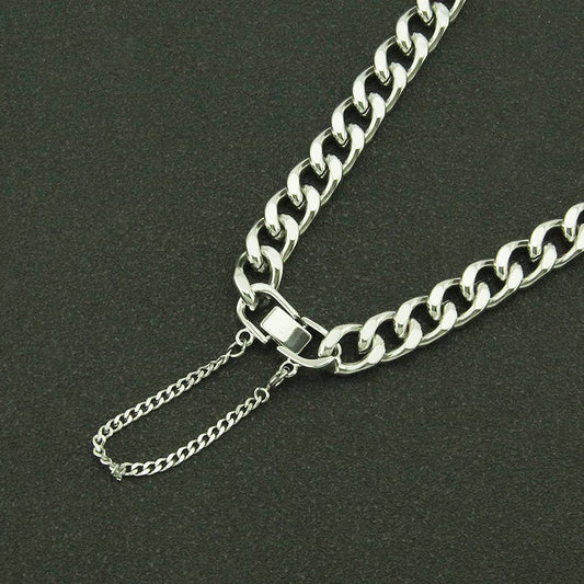 Rockyu ブレスレット メンズ 喜平チェーン シルバー ステンレス 太め 幅10mm