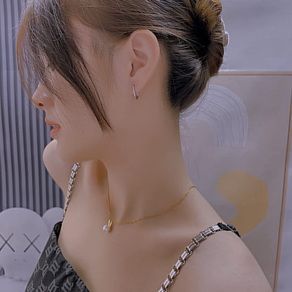 Rockyu レディース ピアス ゴールド シルバー 四角フープピアス 18×12mm ステンレス鋼 金属アレルギー対応 シンプル