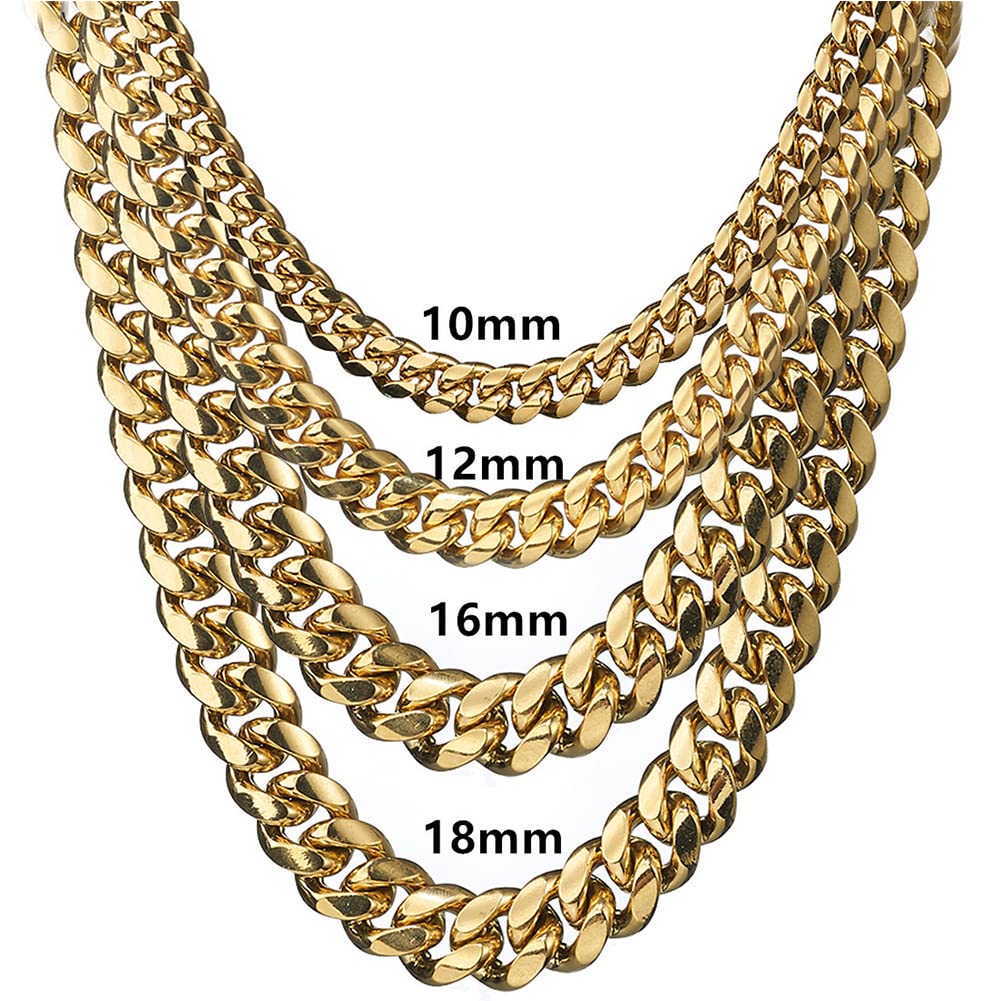 Rockyu 喜平チェーン ネックレス メンズ｜選べる太さ＆長さ シルバー＆ゴールド