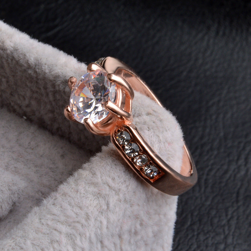 ハワイアンジュエリー リング レディース 18金ピンクゴールド ジルコニアの輝きが美しい上品な指輪