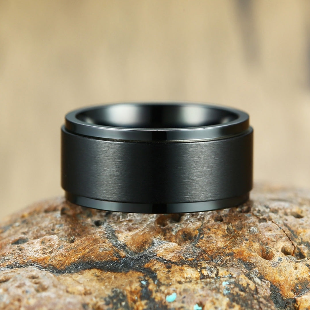 Rockyu ステンレススピナーリング メンズ｜シンプル＆重厚感の3色展開