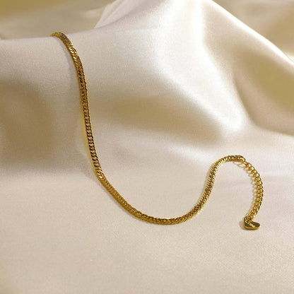 Rockyu アンクレット レディース ゴールド ステンレス 喜平チェーン ハートチャーム付き 金属アレルギー対応