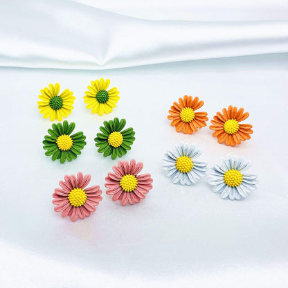 Rockyu ピアス レディース 菊モチーフ 925銀針 金属アレルギー対応 両耳セット