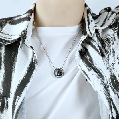 Rockyu クラウンリングペンダントネックレス レディース メンズ