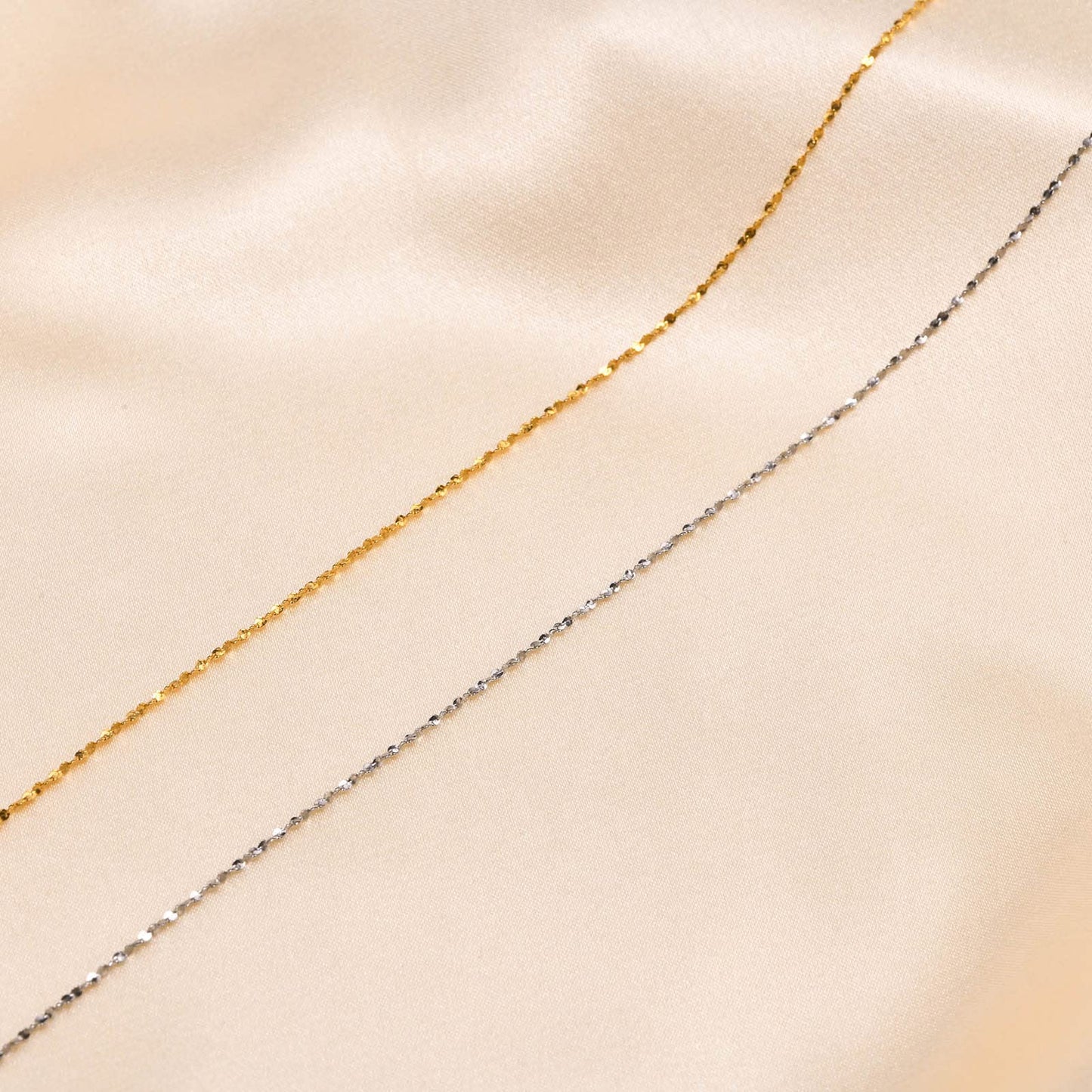 Rockyu ネックレス レディース ゴールド シルバー ステンレス 細チェーン アレルギー対応