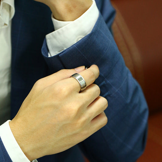 Rockyu ステンレススピナーリング メンズ｜シンプル＆重厚感の3色展開