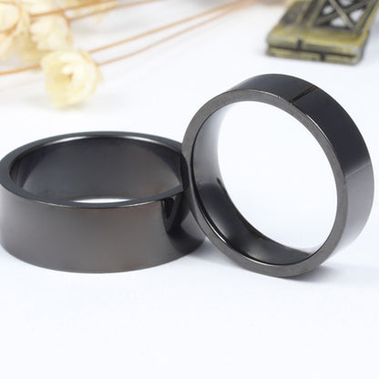 Rockyu 指輪 ステンレス製 6mm 8mmリング ブラック ゴールド シルバー 鏡面仕上げ 金属アレルギー対応