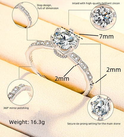 レディース 指輪 フリーサイズ 可愛いジルコニアリング 4デザイン展開 キラキラ大粒シルバーリング