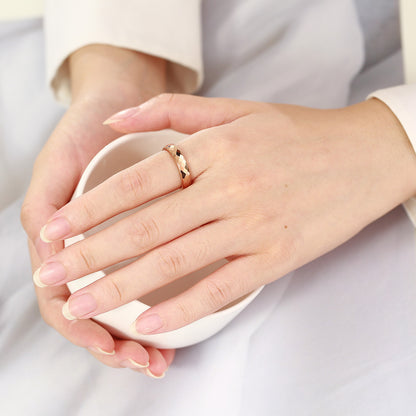 Rockyu タングステン リング メンズ 多面カット ゴールド シルバー ピンクゴールド おしゃれ 指輪