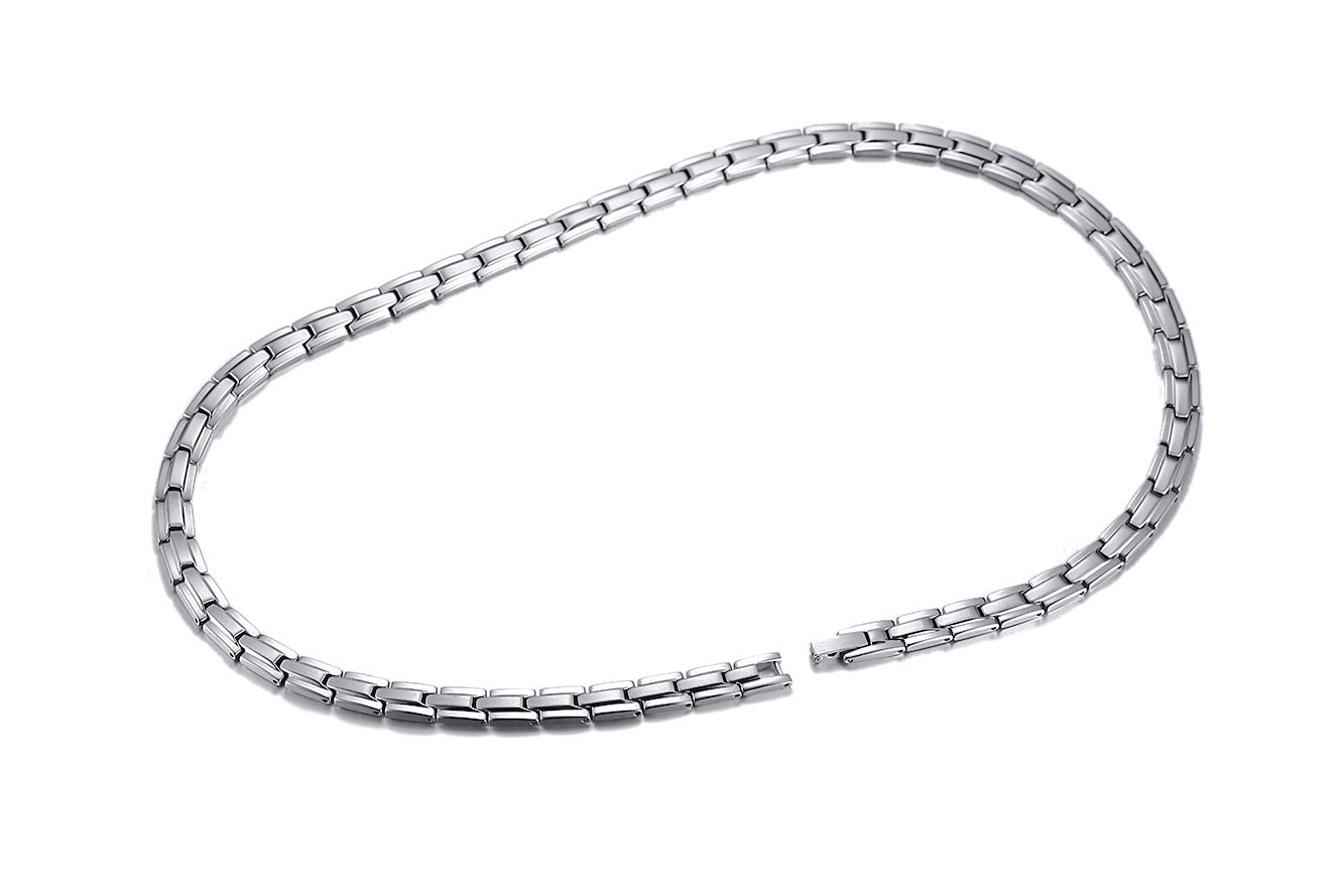 Rockyu 磁気ネックレス メンズ レディース兼用 ステンレス製 アレルギー対応 3色展開