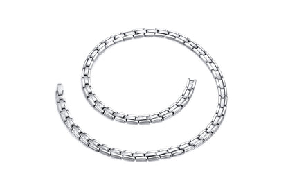 Rockyu 磁気ネックレス メンズ レディース兼用 ステンレス製 アレルギー対応 3色展開