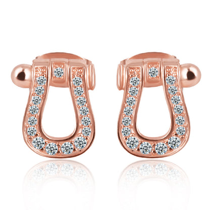 Rockyu ピアス レディース シルバー925 シンプル フープピアス リング 鏡面仕上げ 金属アレルギー対応