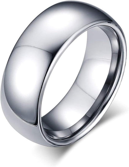 クラシック タングステンリング – 鏡面仕上げ メンズ＆レディース 3/4/6/8mm 指輪