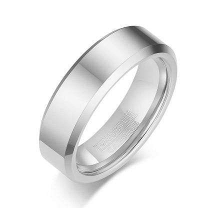 タングステンカーバイド リング 6mm幅｜IPメッキ加工＆マット仕上げ 指輪（ブラック／ブルー／ゴールド／ローズゴールド）タングステンカーバイド リング 6mm幅｜IPメッキ加工＆マット仕上げ 指輪（ブラック／ブルー／ゴールド／ローズゴールド）