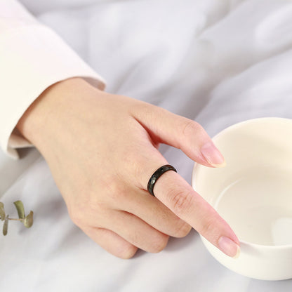 Rockyu タングステン 多面カットリング 4mm メンズ レディース 指輪 シルバー ゴールド ブルー ピンクゴールド 鏡面＆マット仕上げ 男女兼用