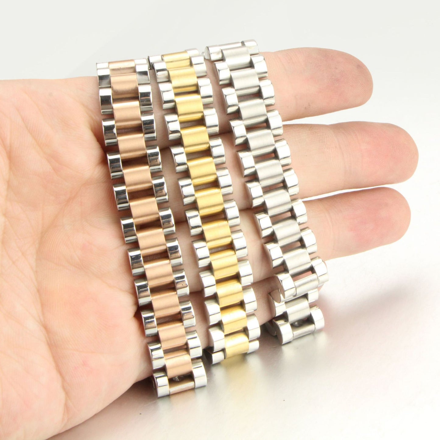 Rockyu 磁気ブレスレット メンズ｜ゲルマニウム＆チタン ステンレス製 健康サポートアクセ