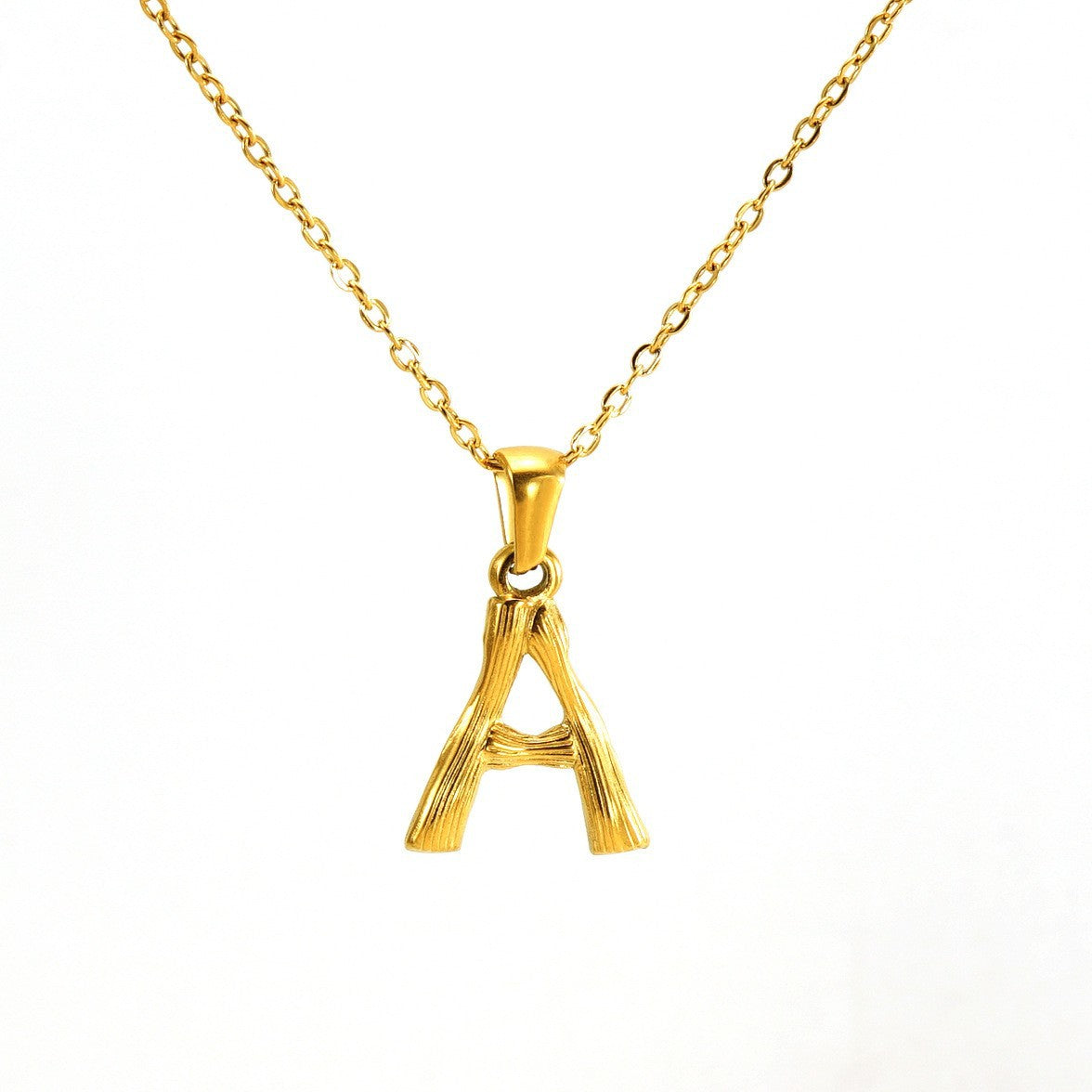 Rockyu ネックレス レディース ゴールド 18金 女性用 アルファベット ペンダント イニシャルネックレス 細い 鎖骨チェーン 恋人 記念 ファッションアクセサリー