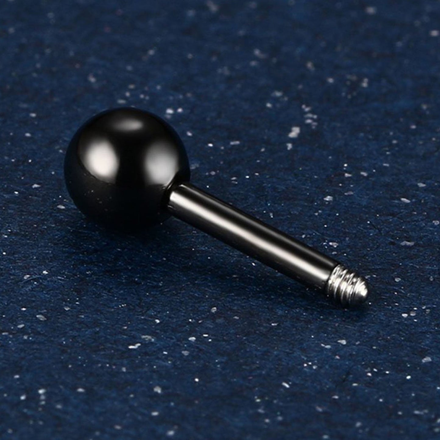 Rockyu バーベルピアス ボール 4mm ステンレス メンズ レディース 軟骨 ピアス 金属アレルギー対応 おしゃれ かっこいい 男女兼用 アクセサリー